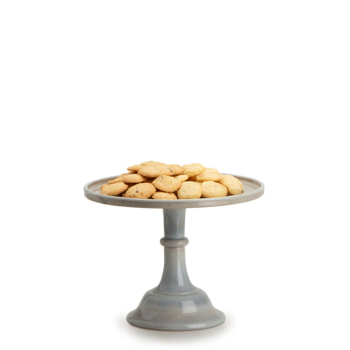 Medium Glass Marble Cake Stand