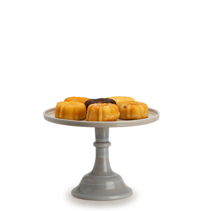 Large Glass Marble Cake Stand