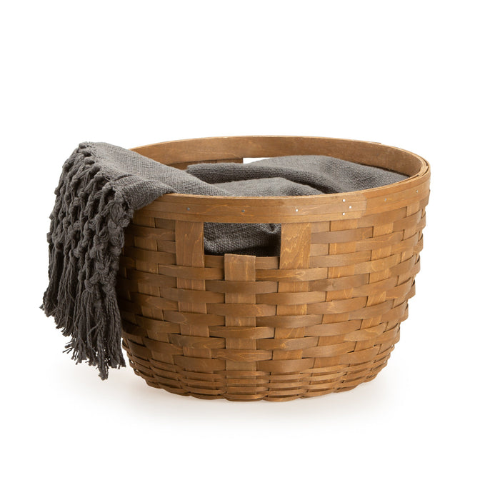 Charcoal Grey Knit Throw Blanket