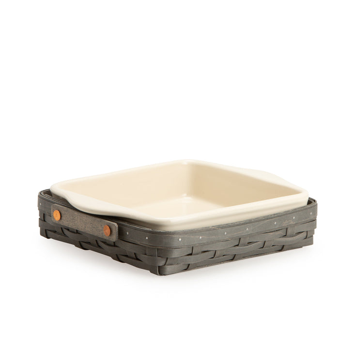 Pewter Medium Baking Dish Basket