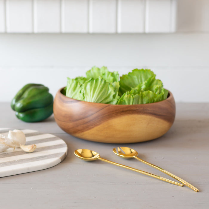 Acacia Wood Serving Bowl