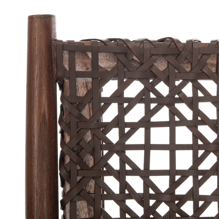 Brown Bandelier Accent Chair