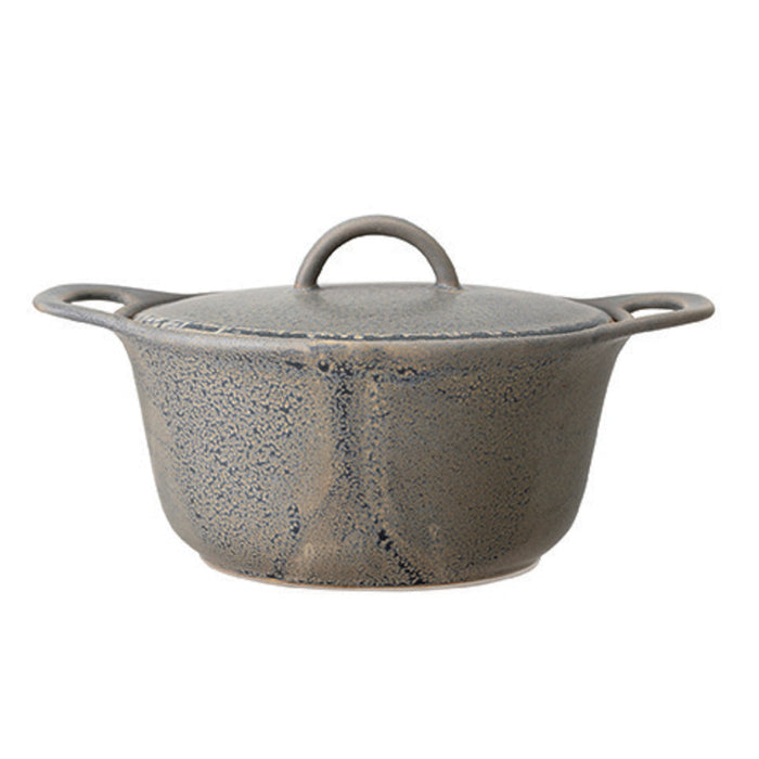 Grey Matte Stoneware Baker
