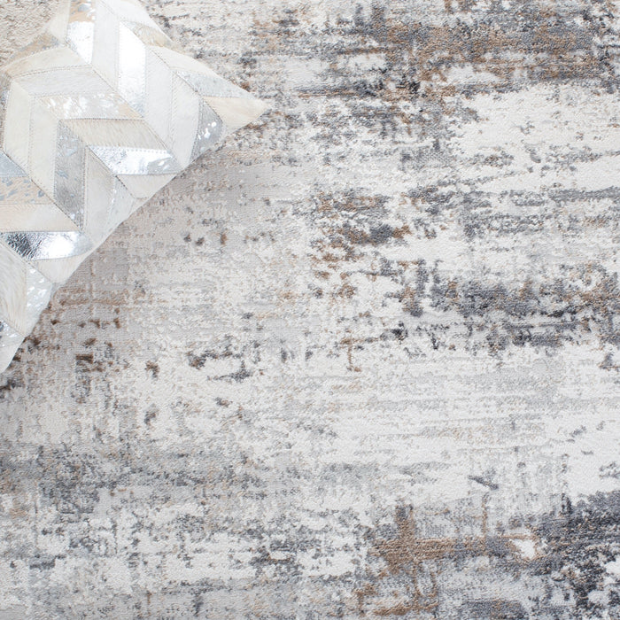 Ivory & Grey Large Ameila Modern Rug