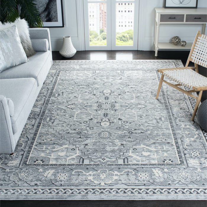 Cream & Grey Alhambra Large Rectangle Rug