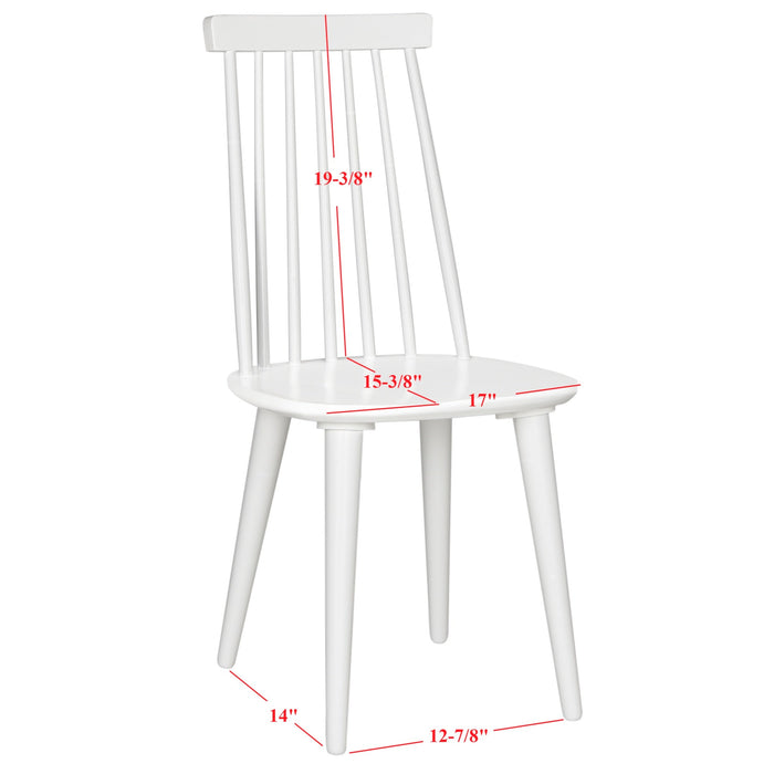 White Burris Side Chair Set