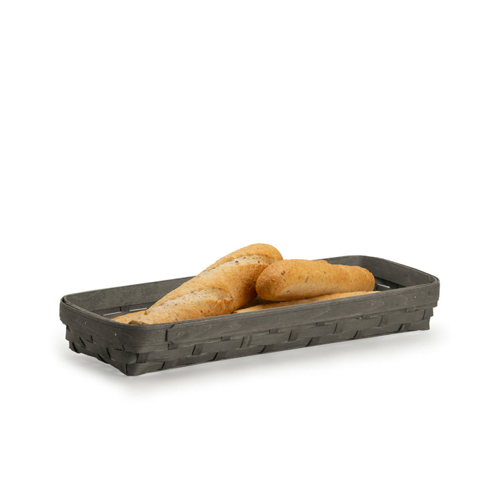 Pewter Long Rectangle Serving Basket