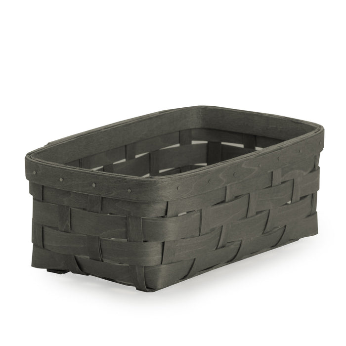 Pewter Rectangle Organizing Basket