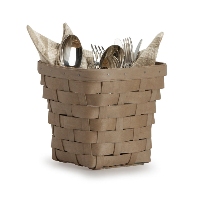 Pale Grey Flare Utility Basket