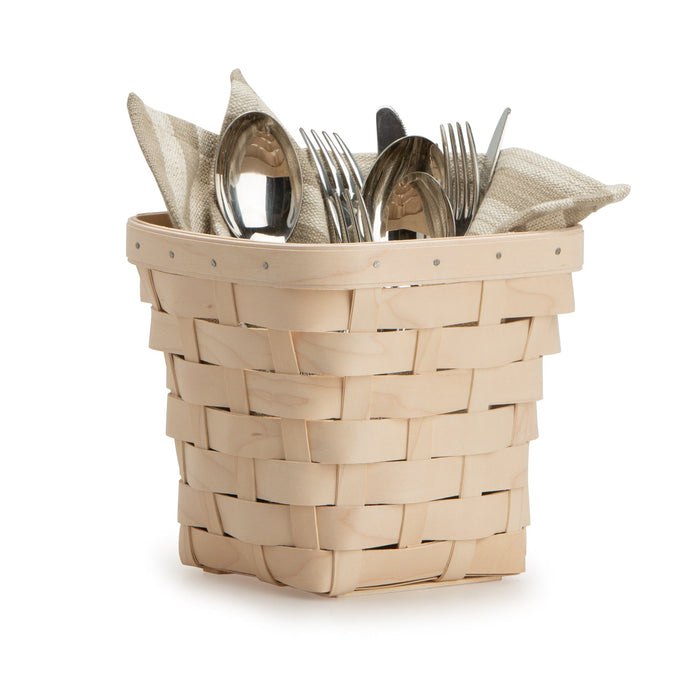 Whitewashed Flare Utility Basket
