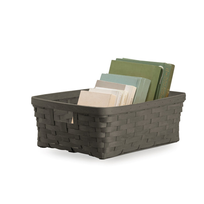 Pewter Large Rectangle Organizing Basket