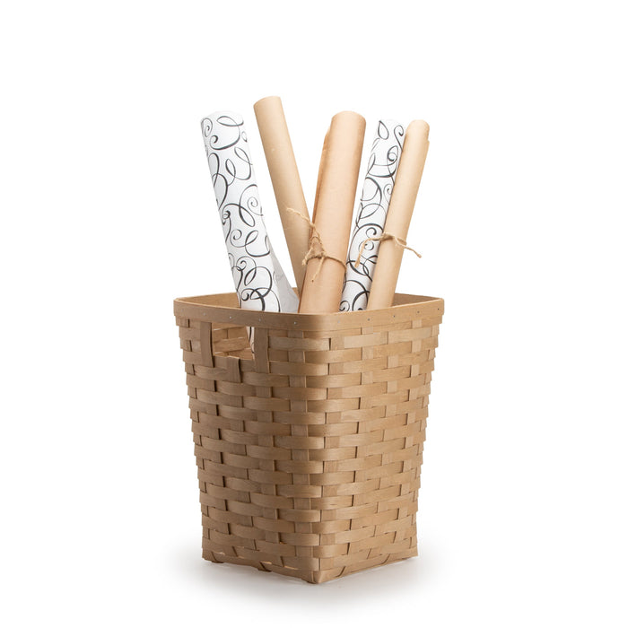 Light Brown Flare Waste Basket