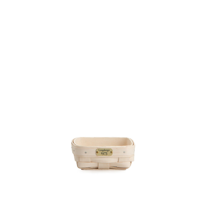 White 1973 Short Square Organizing Basket Set with Free Protector