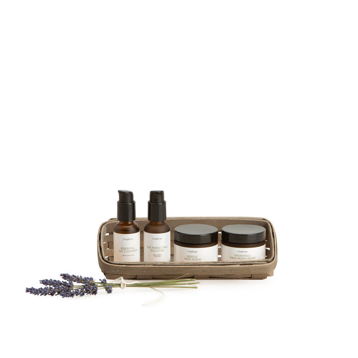 Light Grey Small Skin Care Basket Set with Free Protector