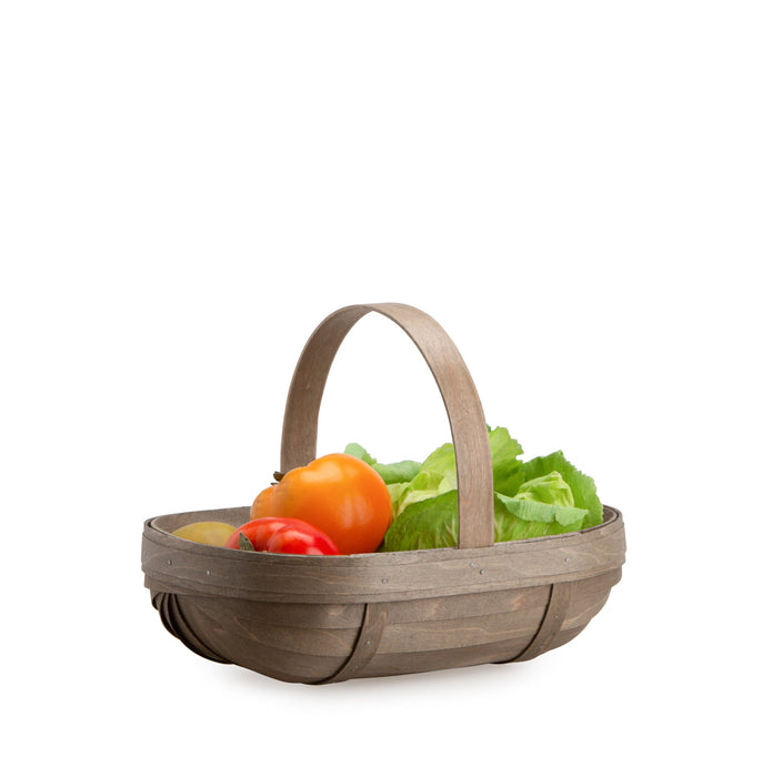 Pewter Small Trug Basket Set with Free Protector
