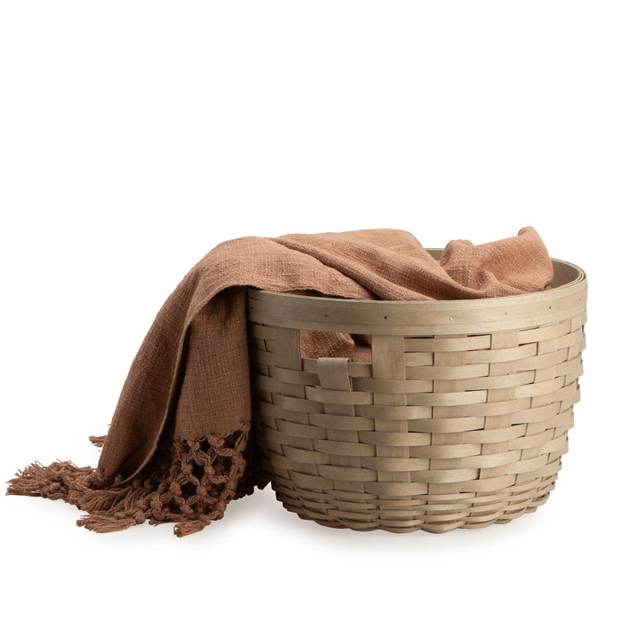 Pale Grey Corn Basket