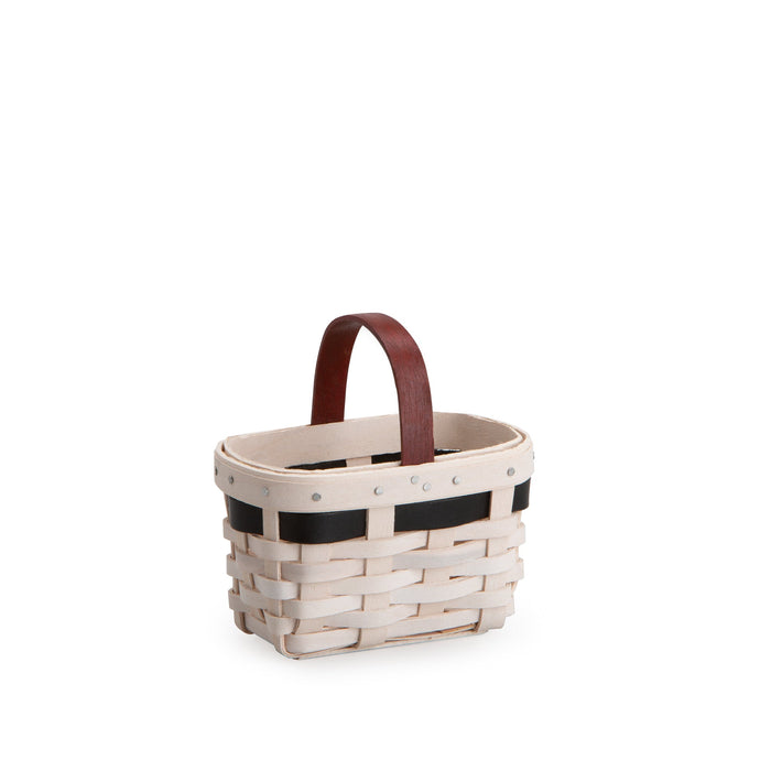 White 125th Anniversary Miniature Bread & Milk Basket