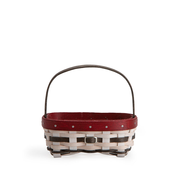 Miniature Snowman Belly Inverted Rectangle Basket