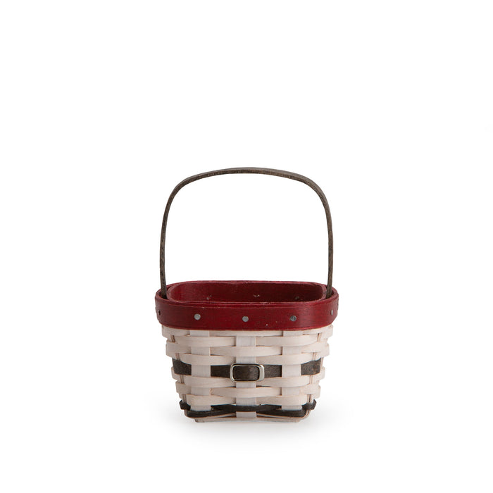 Miniature Snowman Belly Rectangle Basket
