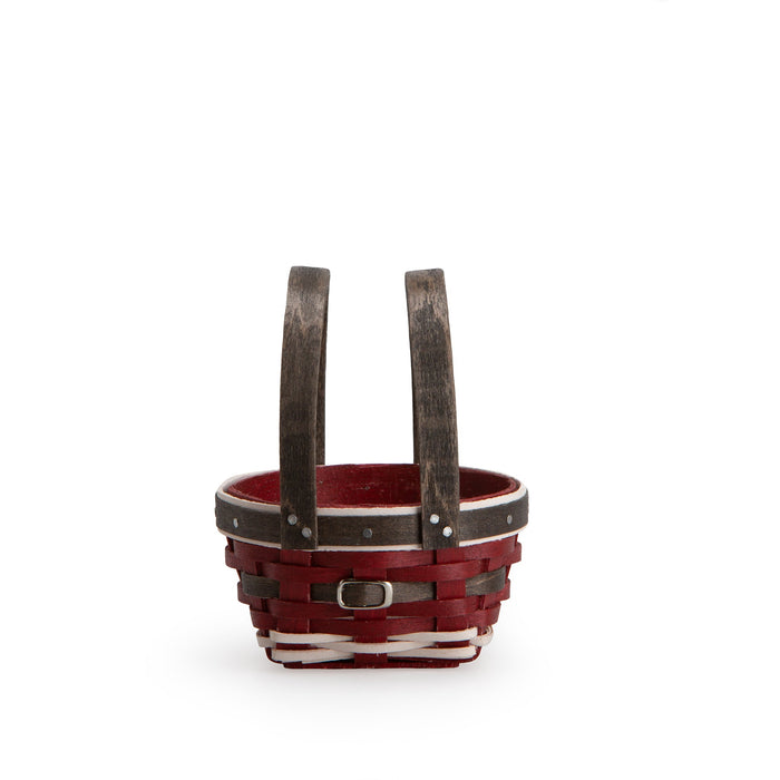 Miniature Santa Belly Round Basket