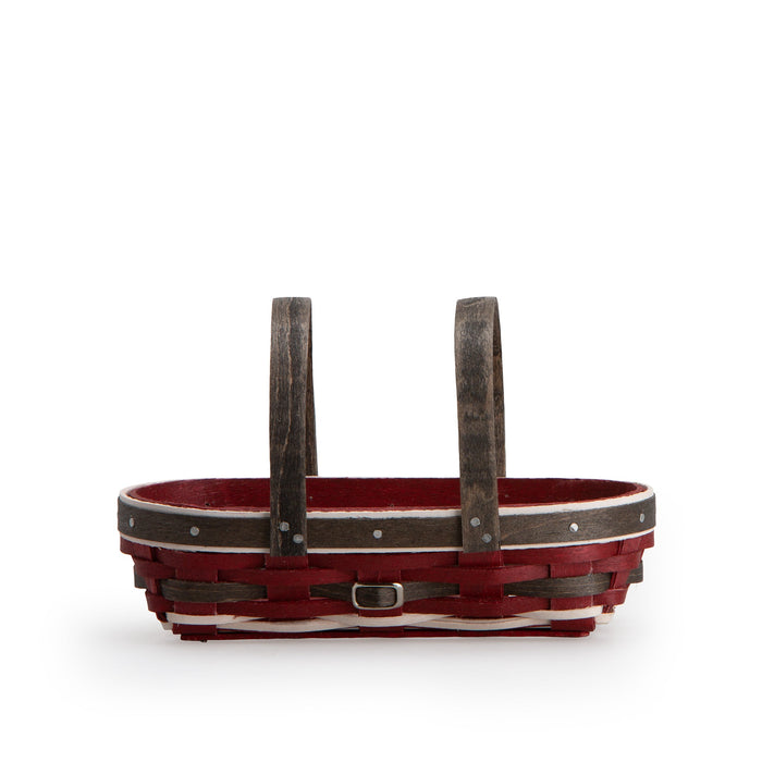 Miniature Santa Belly Oval Basket