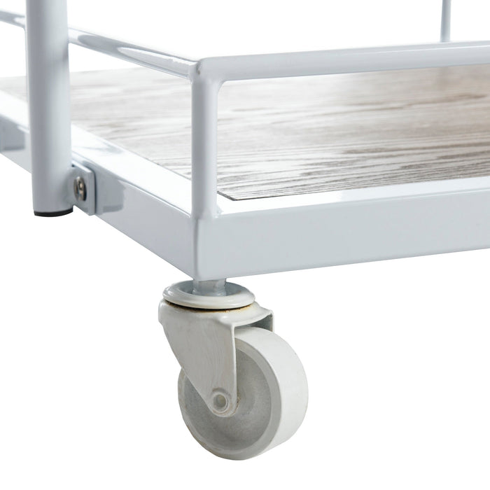 White & Oak Dawson 2 Tier Bar Cart