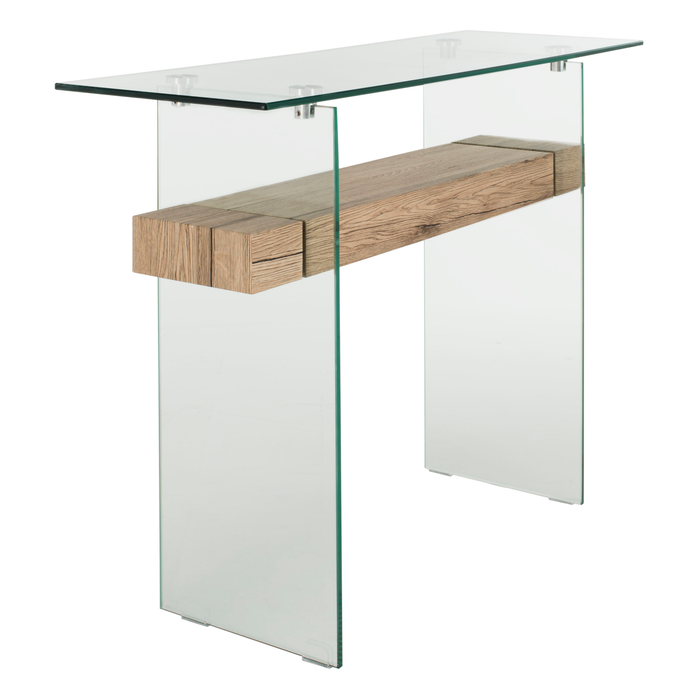 Natural & Glass Kayley Console Table