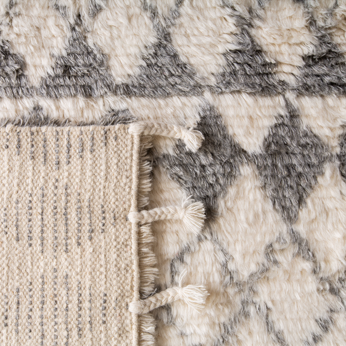 Ivory & Grey Casablanca Shag Rug