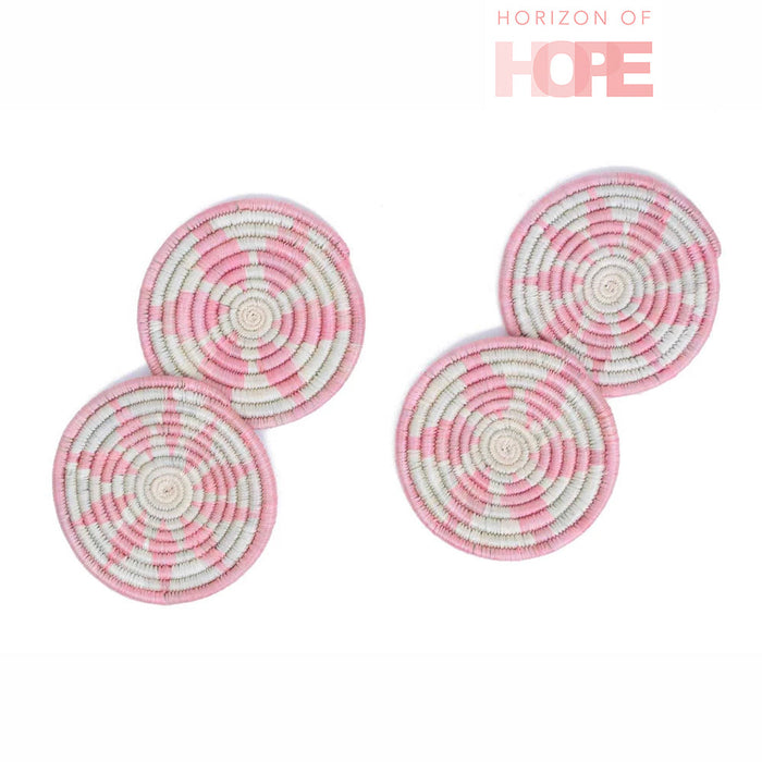 Pale Blush Hope Coaster Set