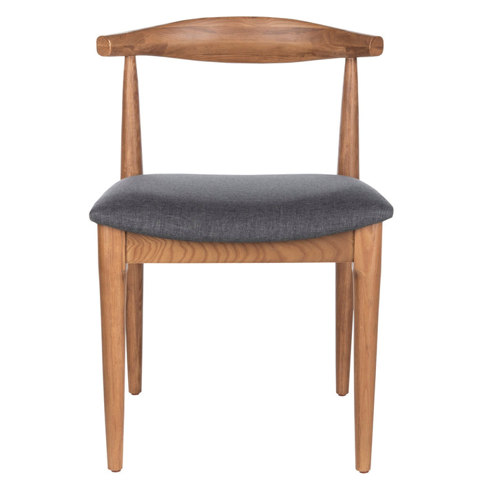 Walnut & Dark Grey Lionel Retro Dining Chair Set