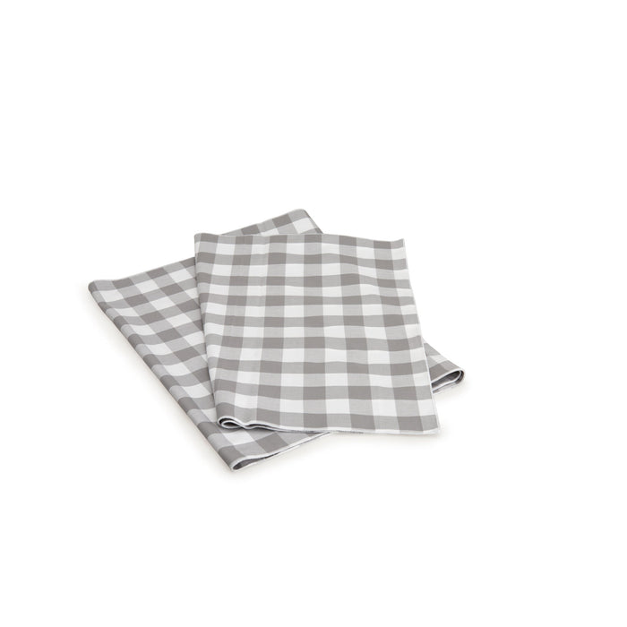 Grey Gingham Table Runner