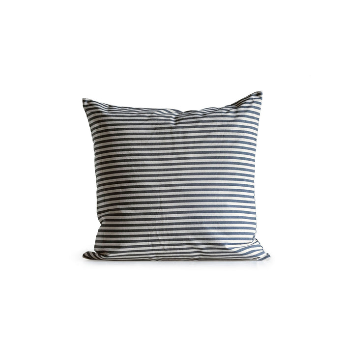 Grey Striped Pillow