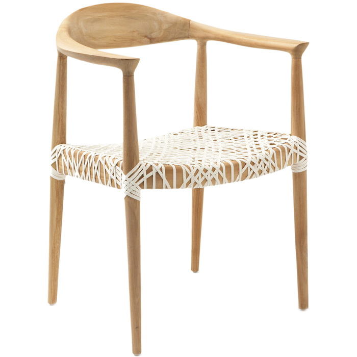 Light Oak Bandelier Arm Chair
