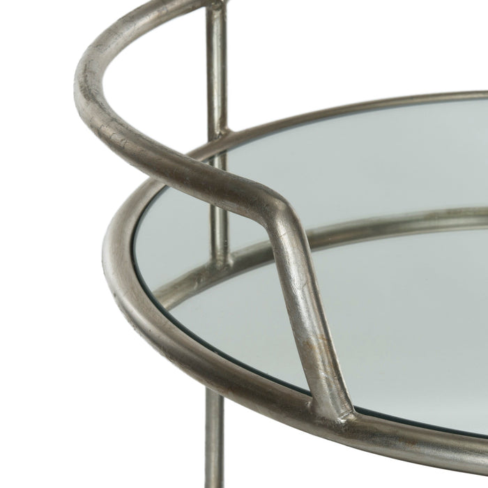 Silver Mirror Dulcinea Bar Cart