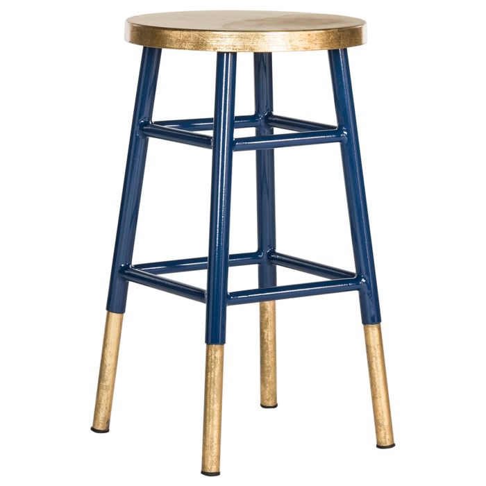 Navy & Gold Emery Counter Stool
