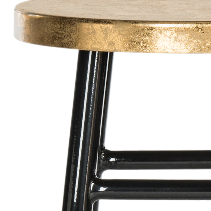 Black & Gold Emery Counter Stool