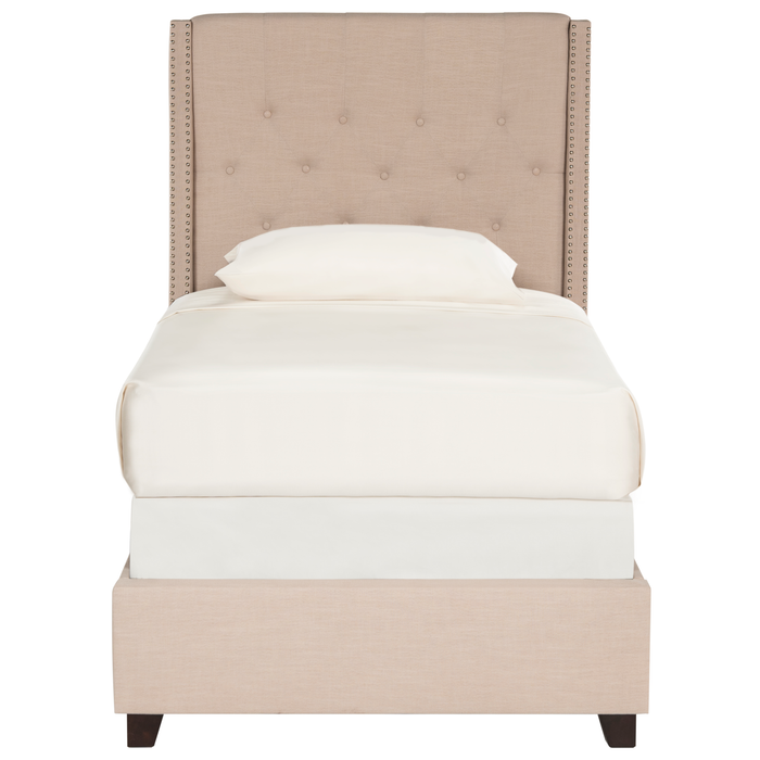 Light Beige Winslet Twin Bed