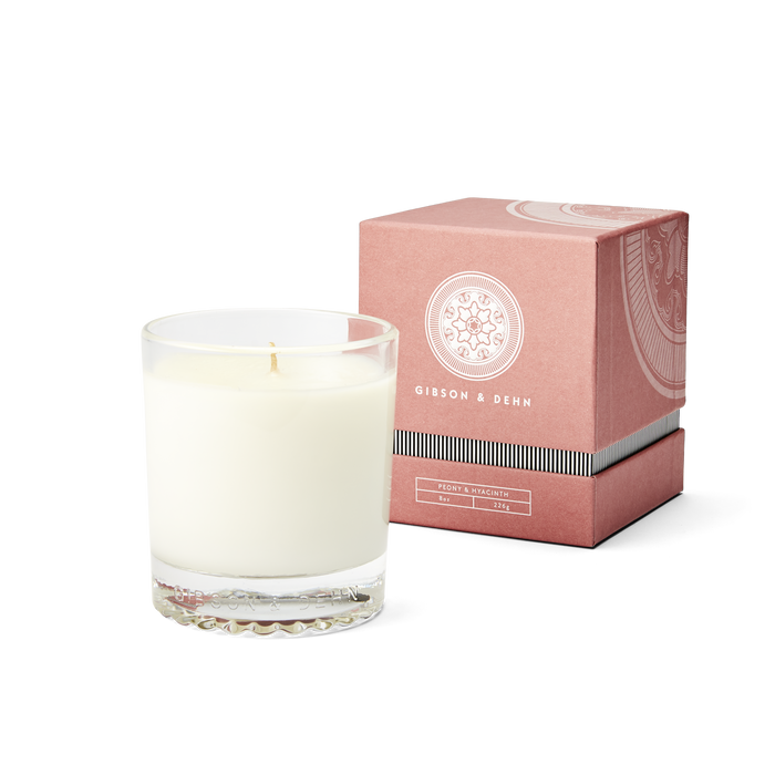 Peony & Hyacinth Single Wick Candle