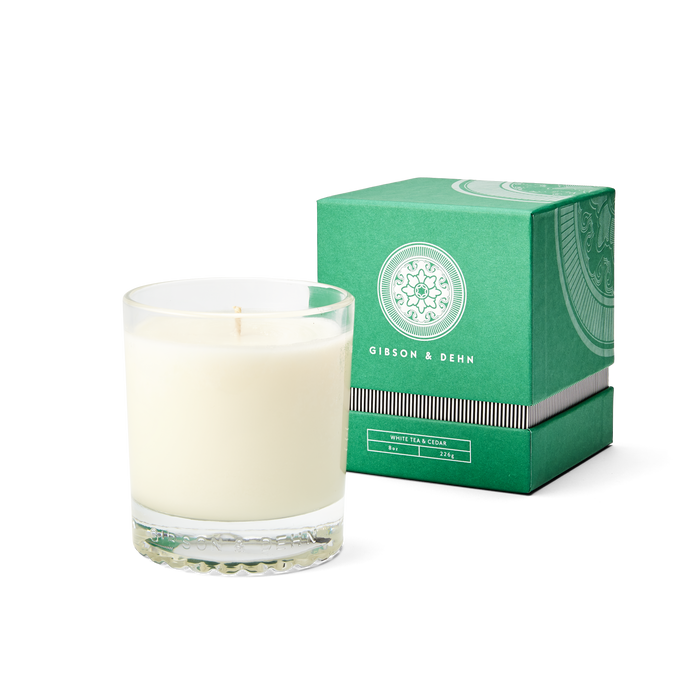 White Tea & Cedar Single Wick Candle