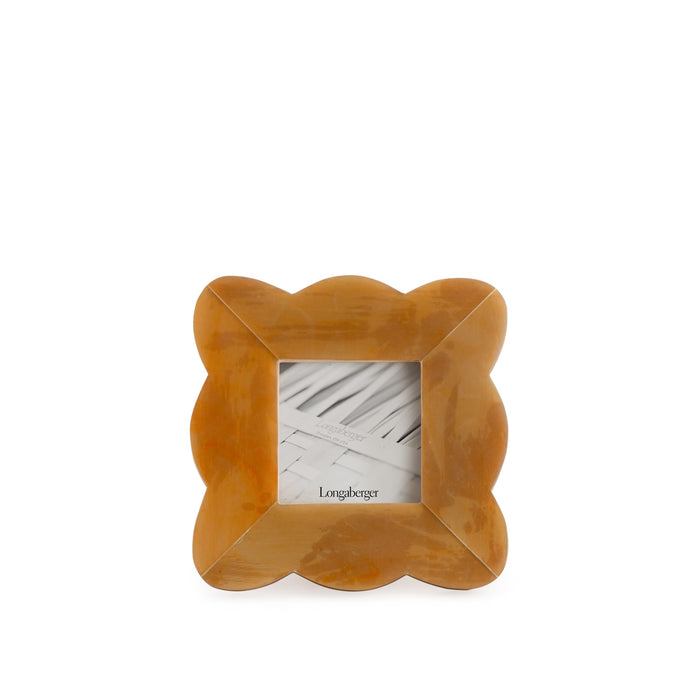 Square Resin Scalloped Edge Photo Frame