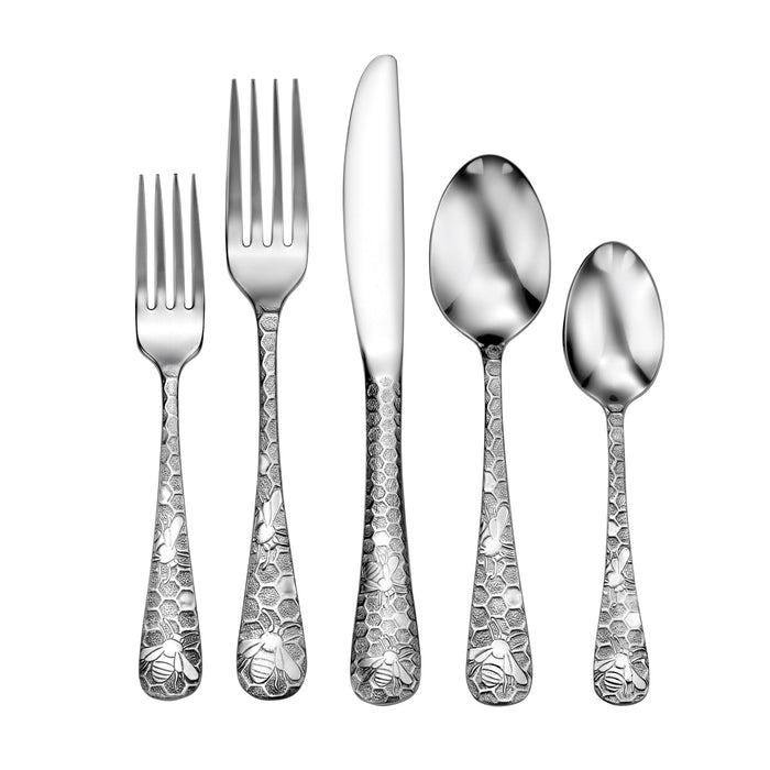 Honey Bee 45 Piece Flatware Set