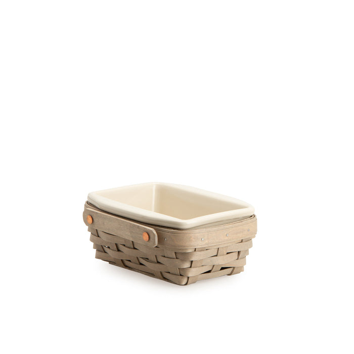 Pale Grey Small Baking Dish Basket