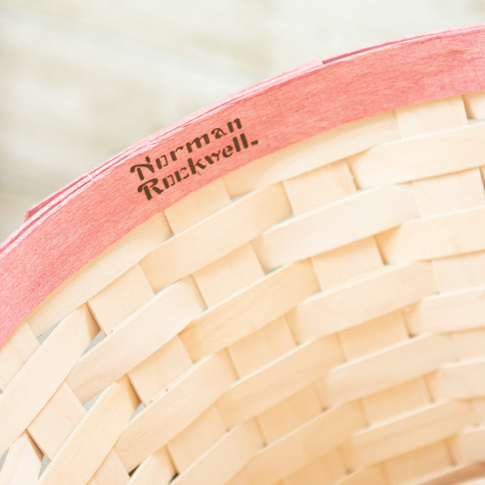 Norman Rockwell Series 2 – Whitewashed Bushel Basket Set with Free Protector