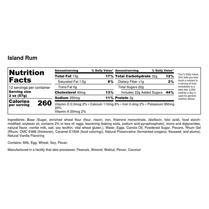 Island Rum Bundt Cake