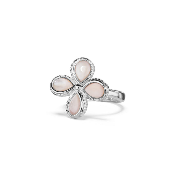Jardin Flower Ring with Pink Mother of Pearl