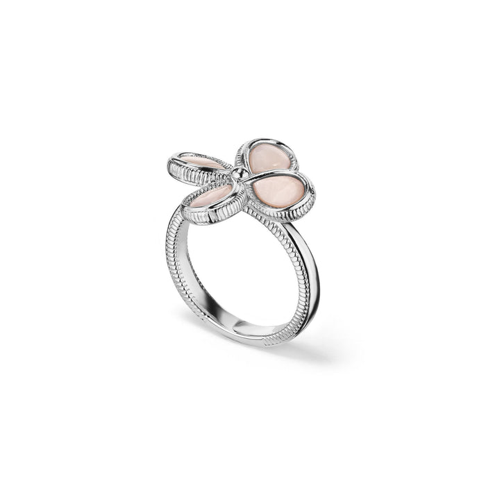 Jardin Flower Ring with Pink Mother of Pearl