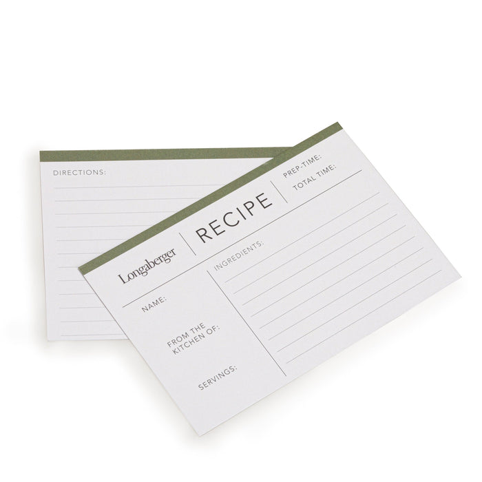 Recipe Cards Set of 50