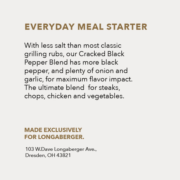 Longaberger Cracked Black Pepper Blend Spice Mix