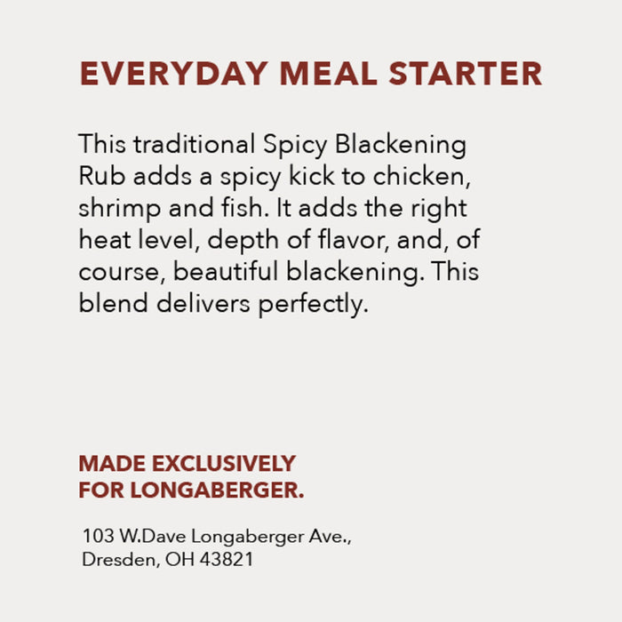 Longaberger Spicy Blackening Rub Spice Mix