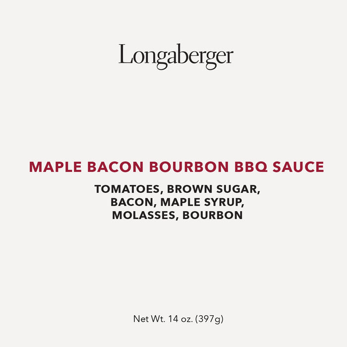 Longaberger Maple Bacon Bourbon BBQ Sauce